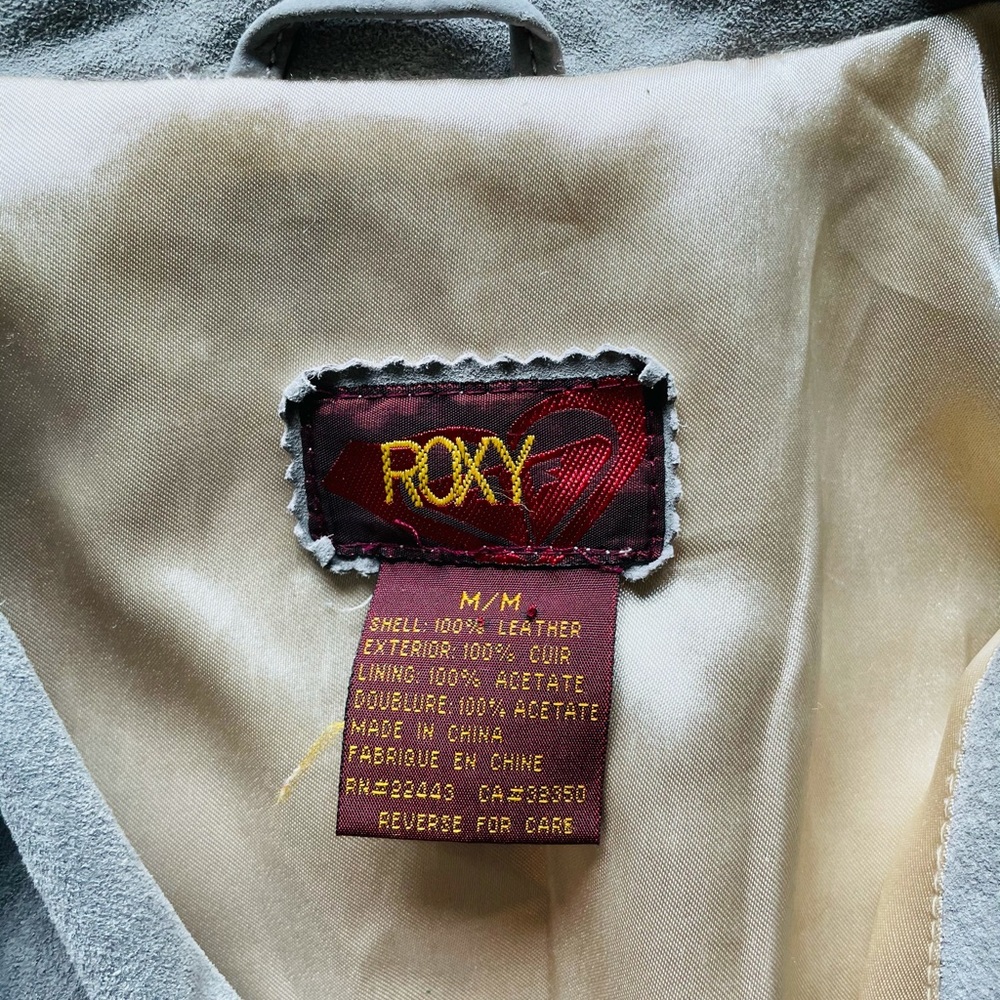 Leather Roxy Bomber Jacket - Picture 5 of 8